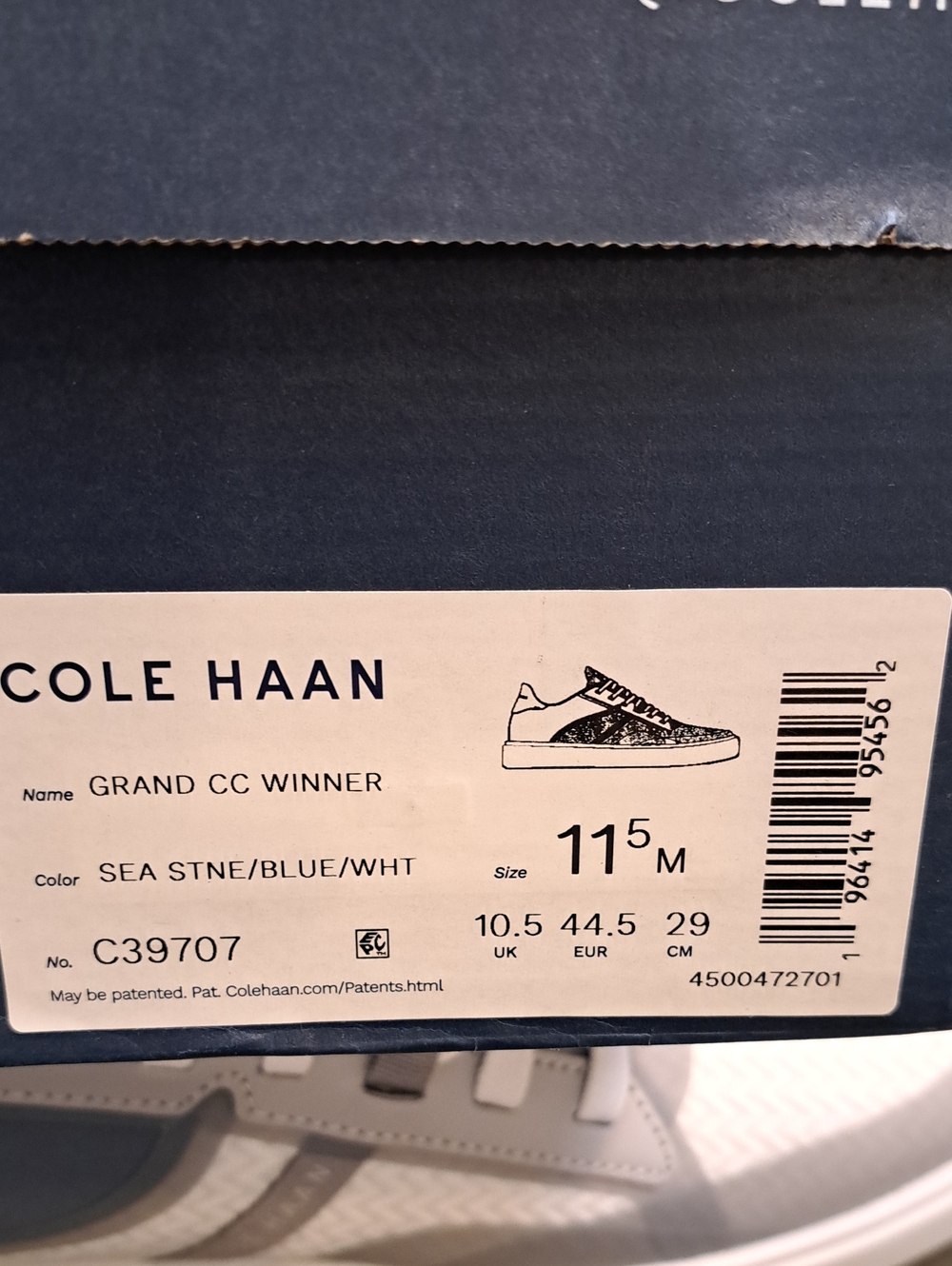 Cole Haan Grand Crosscourt Winner Sneaker - Sea Stone/Blue/White - Men's 11.5 - Picture 10 of 10
